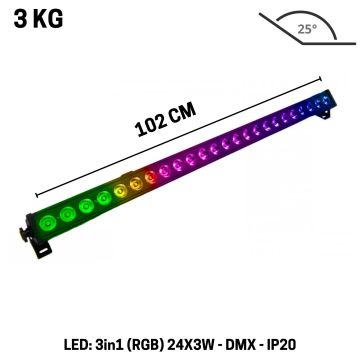 Barra Led Atomic4dj 18x3 RGB EC