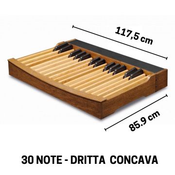 Viscount Pedaliera Midi Diritta Concava 30 Note 