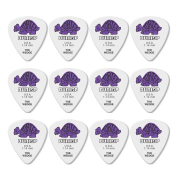 Blister plettri Dunlop 424P1.14 Tortex wedge 12pz 1.14mm