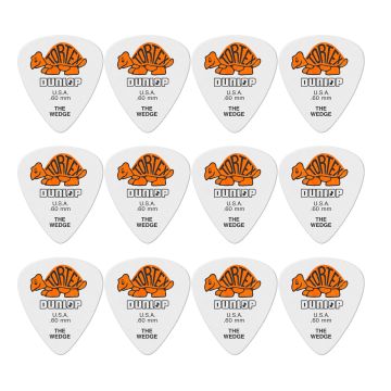 Blister plettri Dunlop 424P.60 Tortex wedge 12pz 60mm