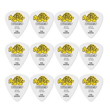 Blister plettri Dunlop 424P.73 Tortex wedge 12pz 73mm