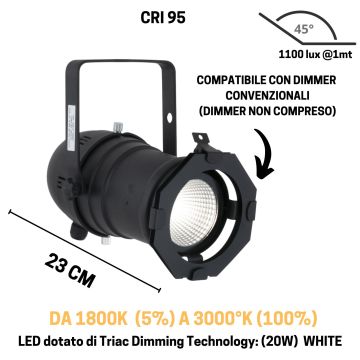 Showtec PAR 30 warm on dim