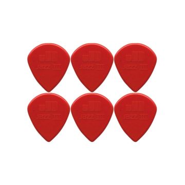 Blister plettri Dunlop Jazz III nylon sharp 47P3N 1.38mm 6pz