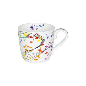 Tazza Musik Boutique note colorate con confezione regalo 