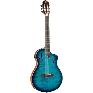 Ortega Tour Player Flamed Maple blue