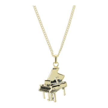 Collana Musikoutique con pendente Pianoforte dorata