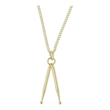 Collana con pendente  bacchette Musikboutique  placcato oro