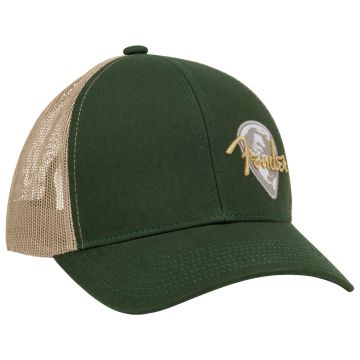 Cappello baseball Fender Globe Pick Patch Hat Green/khaki one size