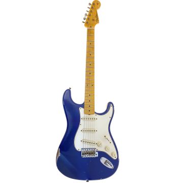 Fender '58 Custom Stratocaster Relic flag blue mbdb mn con custodia