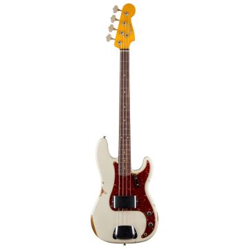 Basso Elettrico Fender 1960 Precision Relic super faded aged olympic white con custodia