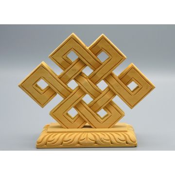 Nodo infinito in legno Klangschalen