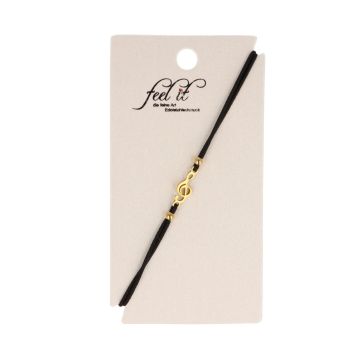 Bracciale Musikboutique con chiave di violino in acciaio inossidabile - colore: oro