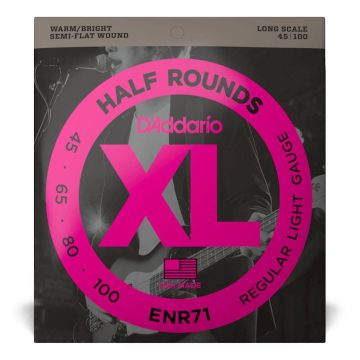 Corde basso elettrico D'Addario ENR71 Half Rounds 45-100