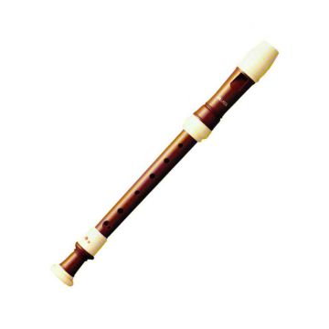 Flauto Dolce Aulos soprano d.tedesca G10 4 3P marrone