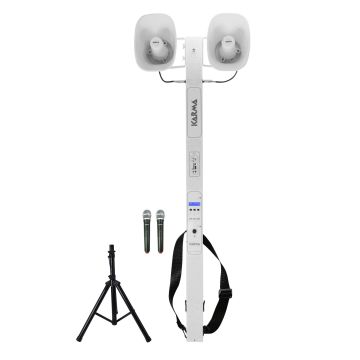 Processionale Karma BM 661USB-2 2 trombe 40w+2 radiomicrofoni palmari