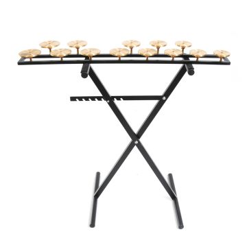 Crotali Ufip 13 note C5-C6 con stand CRODISPL