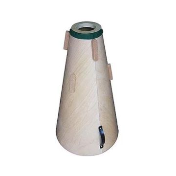 Don Maslet straight wood Sordina Basso Tuba in legno natural