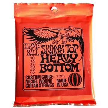 Corde chitarra elettrica Ernie Ball 2215 Skinny Top Heavy Bottom 10/52