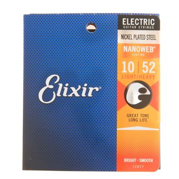 Corde elettrica Elixir nanoweb light heavy 10-52