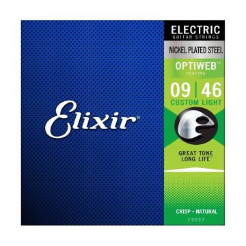 Elixir EL19027 Optiweb Custom Light 09-46 chitarra elettrica