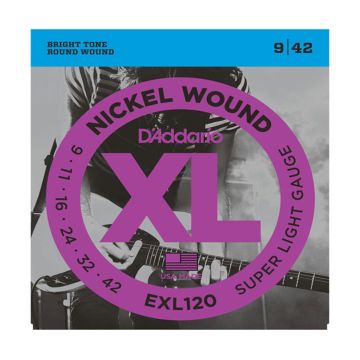 Corde D`Addario EXL Super Light 9-42 (default)