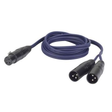 Cavo DAP AUDIO XRL Femmina/2 XRL maschio 1,5 mt