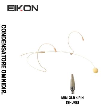 Microfono archetto PROEL HCM23 omnidirezionale mini xlr 4 poli