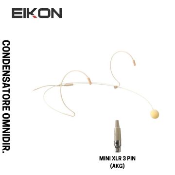 Microfono archetto PROEL HCM23AK omnidirezionale mini xlr 3 poli