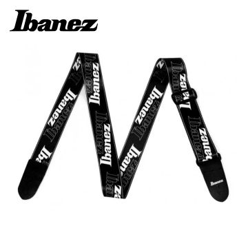 Tracolla chitarra Ibanez GSD50-P6 nera logo 5cm