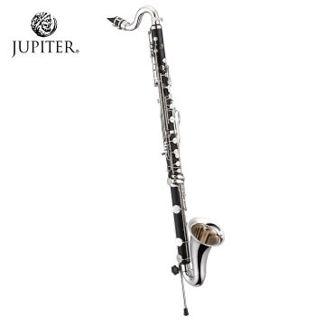 Clarinetto Basso Sib Jupiter JBC1000S in resina 18 chiavi argentate discendente al Mib