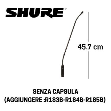 Microfono collo d'oca Shure MX418N
