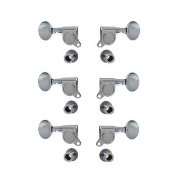 Meccaniche chitarra acustica e elettrica  Soundsation SMH-E-C-6L chrome in linea