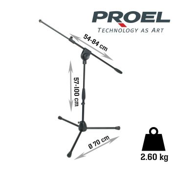 Asta Microfono nana Proel PRO281BK 