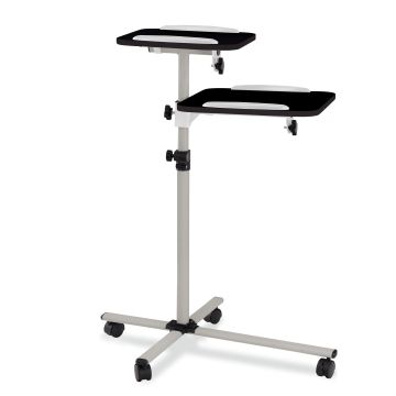 Carrello proiettore Pronomic PT-6 BK MKII 2 ripiani neri