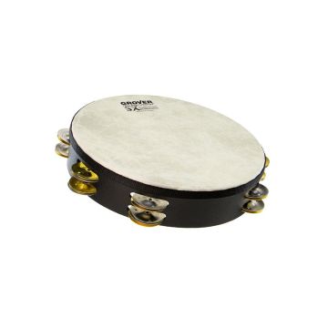 Tamburello Grover SX-SB 10" piattini argento ottone pelle sintetica