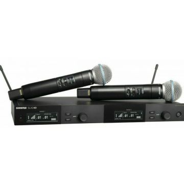 Shure SLXD24DE/Beta58 Radiomicrofono doppio palmare 