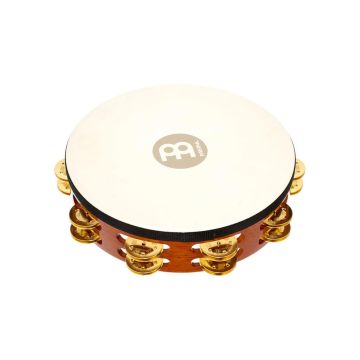 Tamburello basco Meinl 10" TAH2B-AB piattini ottone pelle naturale african brown