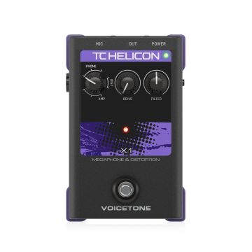 Effetto Voce TC Helicon VOICETONE X1 megaphone e distorsion
