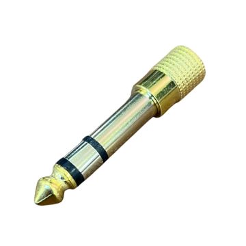 Adattatore Jack 3.5 mm Femmina Stereo - Jack 6.3 mm Maschio ACT-PRO Stereo gold