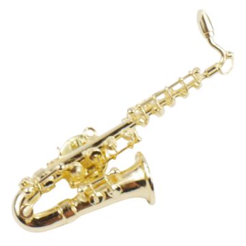 Spilla Agifty Sax Contralto 6 cm dorata 
