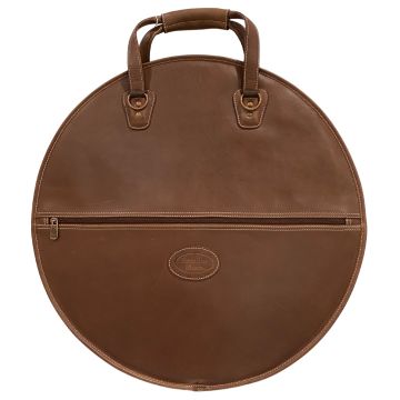 Borsa Piatti 22" Reunion Blues chestnut brown creme stitch