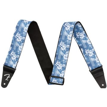 Tracolla chitarra Fender Hawaiian blue floral