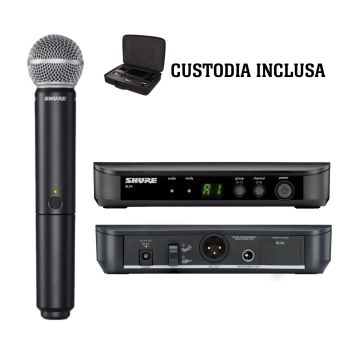 SHURE BLX24/SM58 Radiomicrofono palmare 