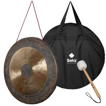 Gong Sela 24" con battente e borsa 