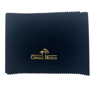 Panno copritastiera per pianoforte Cavalli Musica velluto nero