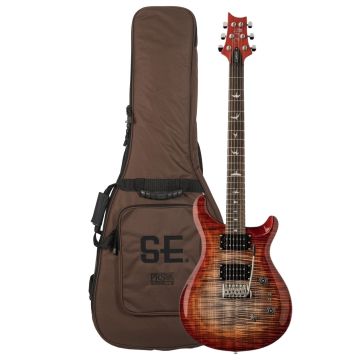 PRS SE Custom 24-08 Chitarra Elettrica charcoal cherry burst con borsa
