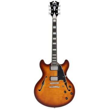 D'Angelico Premier DC dark iced tea burst
