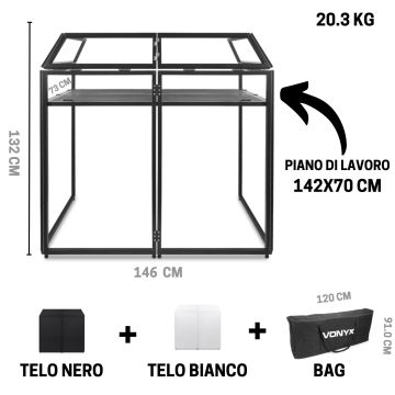 Vonyx DB3 DJ BOOTH
