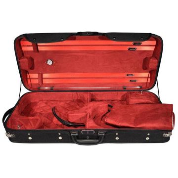 Custodia per 2 Violini Leonardo 4/4 nera DC160BR