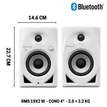 Pioneer DJ DM-40D BT WHITE